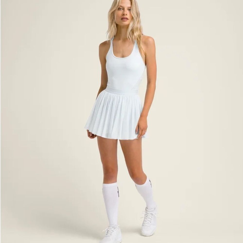 NWT Wilson Headliner Tennis Dress Plein Air Light Pale Blue Lined Pleated Medium